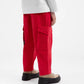 Gulliver Red Straight Cargo Pants for Girls