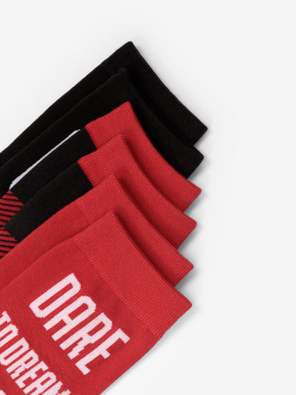 Gulliver Socks, set of 3 pairs Red, multicolored, black for Boys Mini - Tartan