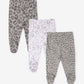 Gulliver Newborn trousers, set of 3 pairs Gray for Unisex - Snow Leopard