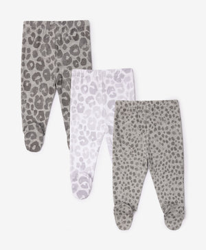 Gulliver Newborn trousers, set of 3 pairs Gray for Unisex - Snow Leopard