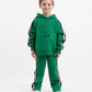 Gulliver Green Straight-Fit Trousers with Side Stripes for Boys