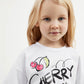 Gulliver White Short Sleeve T-shirt for Girl Mini-Smoothie