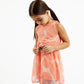 Gulliver Trapeze Mesh Dress Multicolor for Girl Mini-Court