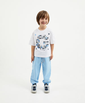 Gulliver White Short Sleeve T-shirt for Boy Mini-Pixels