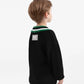 Gulliver Black Oversized Cardigan with Contrast Trim for Boys