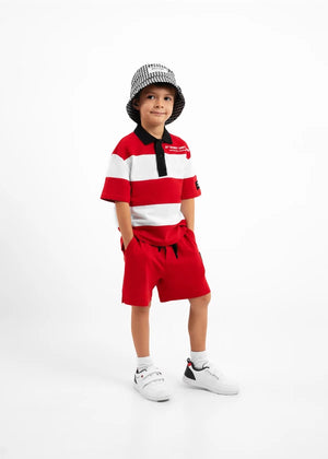 Gulliver Red Knit Shorts for Boy Mini-Lighthouse