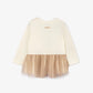 Gulliver White Long Sleeve Top with Bear Design for Girls