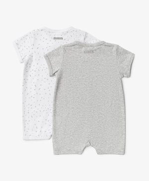 Gulliver Boys' Mercerized Knit Overalls – Set of 2, Multicolor