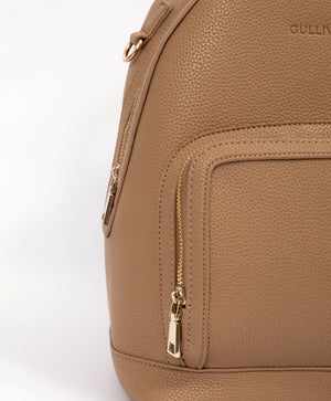 Gulliver Beige Eco-Leather Backpack for Girls