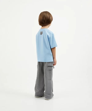 Gulliver Short Sleeve T-shirt Light Blue  for Boy Mini -Pixels