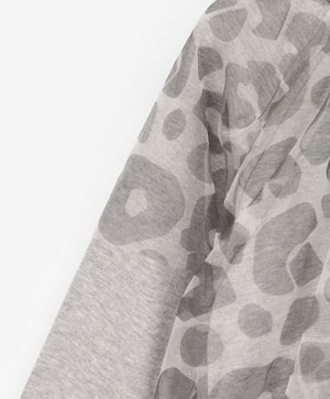 Gulliver Blouse long sleeve Gray for Girls Baby-Snow Leopard