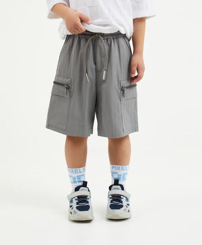 Gulliver Gray Cargo Shorts for Boy Mini-Pixels