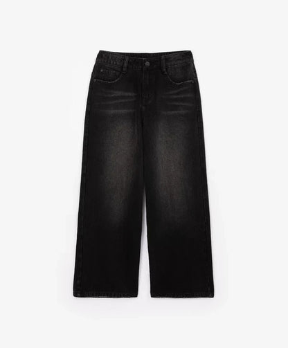 Gulliver Boys' Gray Wide-Leg Jeans