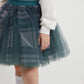 Gulliver Skirt Milky color, sea wave color for Girls Mini - Polar Owl