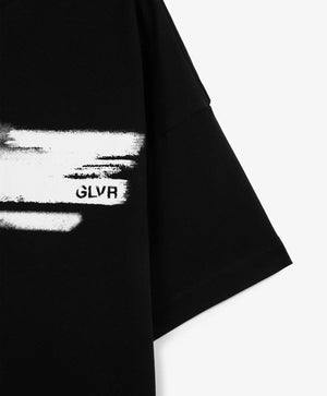 Gulliver Black Oversized Short Sleeve T-shirt for Girl Junior-Hot Heart