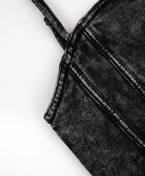 Gulliver Cropped Knit Top with Washed Effect for Girls
