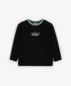 Gulliver Black Cotton Long-sleeve for Boys