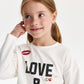 Gulliver Long sleeve t-shirt Milky color for Girls Mini - Irbis