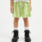 Gulliver Light Green Linen Cargo Shorts for Girl Mini-Ecuador