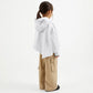 Gulliver  White Oversized Hoodie with Uneven Hemline for Girl Mini-Ecuador