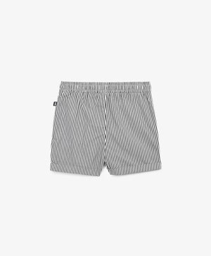 Gulliver Striped Textile Shorts with Elastic Waist for Boys Baby-Highway