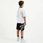 Gulliver Black Cotton Fleece Shorts for Boy Junior-Matrix