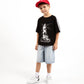 Gulliver Black Short Sleeve T-shirt with Lighthouse Print for Boy Mini-Lighthouse