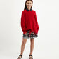 Gulliver Red Sweater for Gilr Junior-Hot Heart