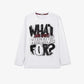 Gulliver White Printed Long Sleeve for Boys