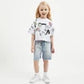 Gulliver White Short Sleeve T-shirts for Girl Mini-Smoothie