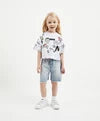 Gulliver White Short Sleeve T-shirts for Girl Mini-Smoothie
