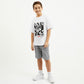 Gulliver White Short Sleeve T-shirt for Boy Party-Art Object