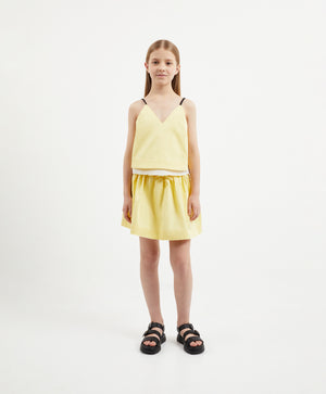 Gulliver Yellow Cropped Top for Girl Junior-Arboretum