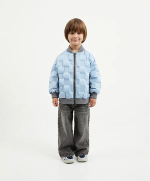 Gulliver Light Blue Quilted Insulated Jacket for Boy MIni-Pixels