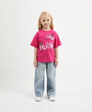 Gulliver Pink Short Sleeve T-shirt for Girl Mini-Smoothie