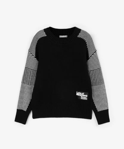 Gulliver Boys' Black Knit Sweater