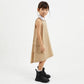 Gulliver Beige Cotton A Line Sleeveless Dress for Girl Mini-Ecuador