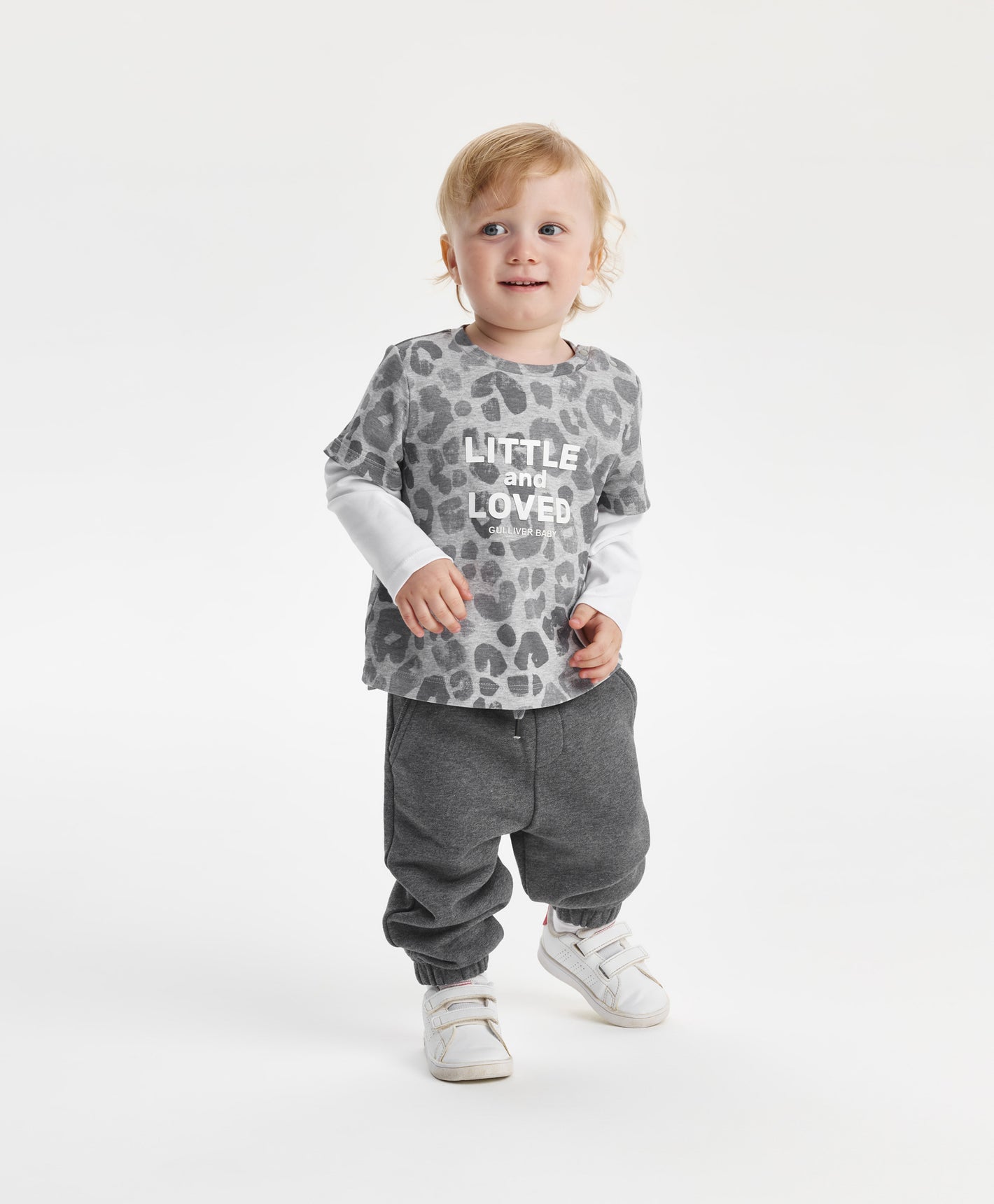 Gulliver Long sleeve t-shirt Gray for Boys Baby - Snow Leopard