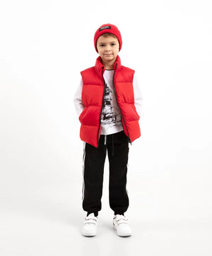 Gulliver Red Quilted Insulated Vest for Boy MIni-Lighthouse