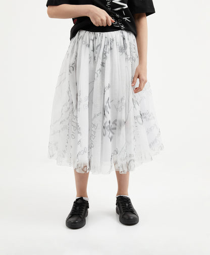Gulliver White Skirts for Girl Party-Art Object