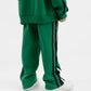 Gulliver Green Straight-Fit Trousers with Side Stripes for Boys