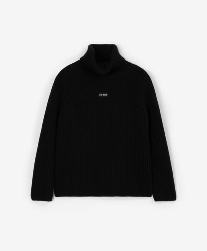 Gulliver Black Knit Turtleneck for Boys.
