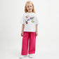 Gulliver White Short Sleeve T-shirt for Girl Mini-Smoothie