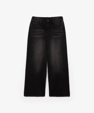 Gulliver Boys' Gray Wide-Leg Jeans