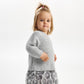 Gulliver Dress Gray for Girls Baby-Snow Leopard