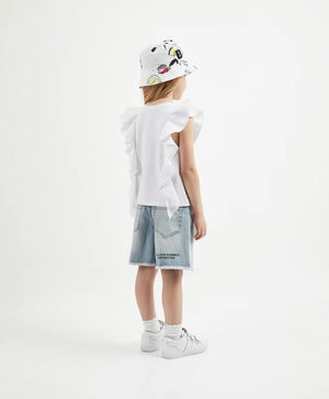Gulliver White Tank Top for Girl Mini-Smoothie