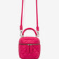 Gulliver Quilted Barrel Bag in Faux Leather Pink for Girl Mini-Smoothie