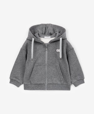 Gulliver Hoodie Gray for Boys Baby - Snow Leopard