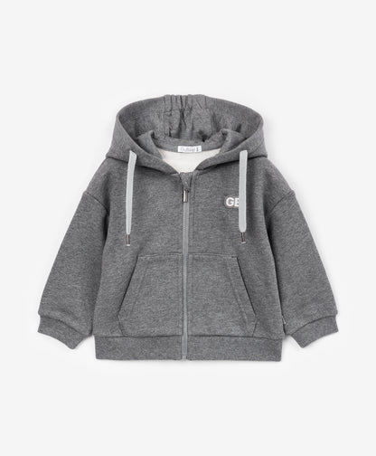 Gulliver Hoodie Gray for Boys Baby - Snow Leopard