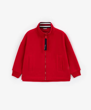 Gulliver Red Fleece Hoodie for Girls
